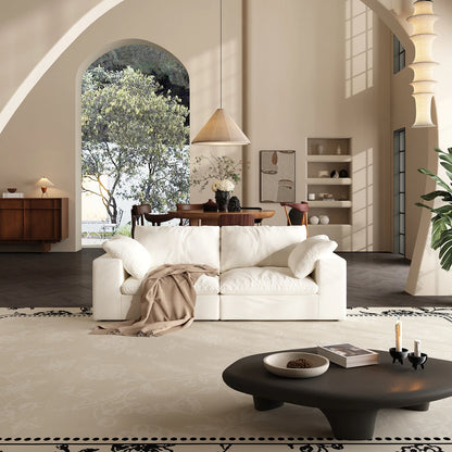 Oversized Modular Cloud Sectional Sofa with Ottoman