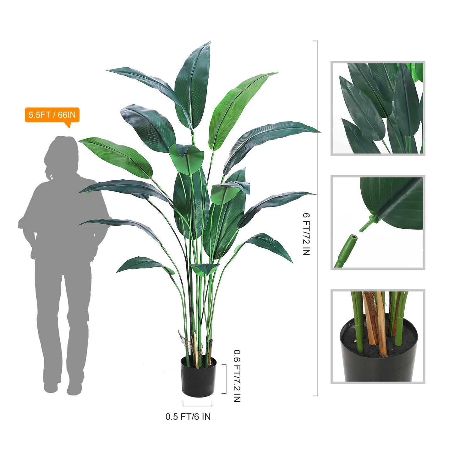 Artificial Bird of Paradise Plant