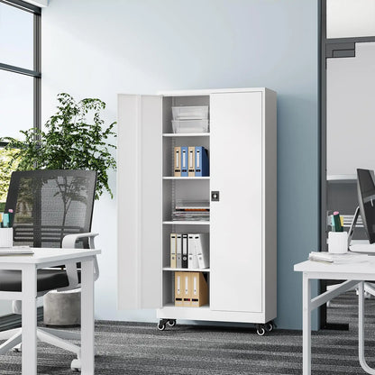 Heavy Duty Rolling Garage Cabinet with Lock
