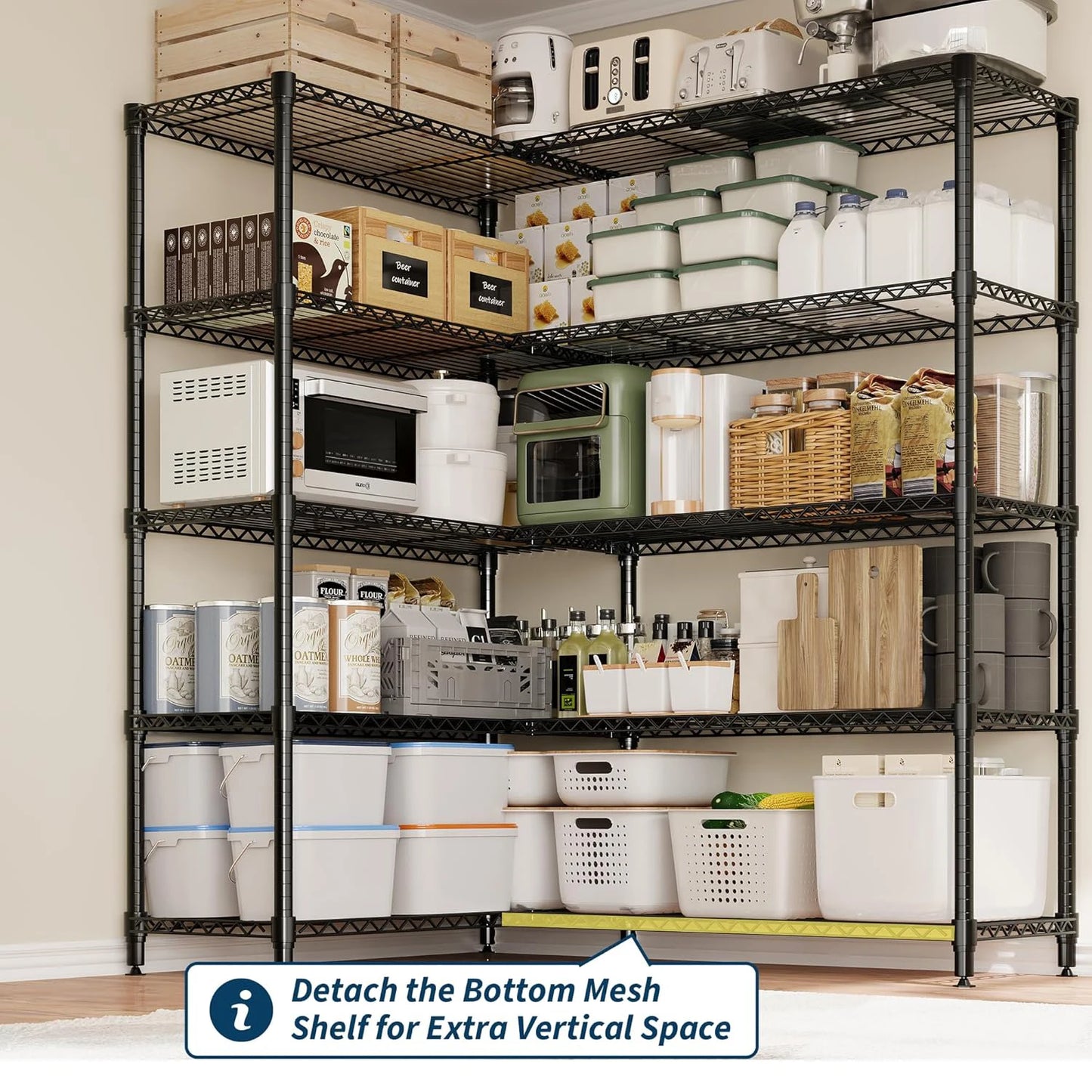 Heavy Duty Adjustable 5-Tier Garage Storage Shelving