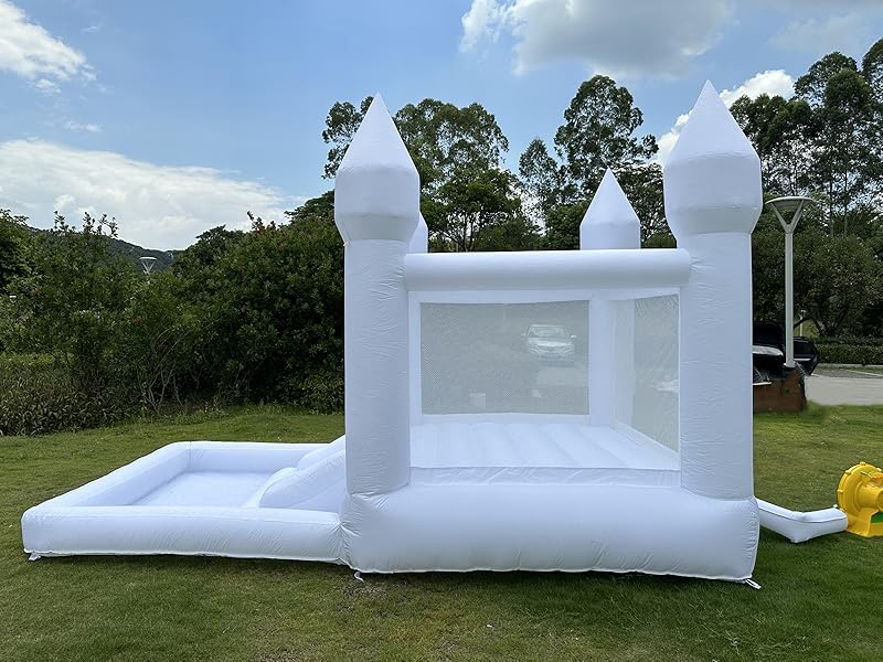 Kids Inflatable Bounce House with Slide and Ball Pit